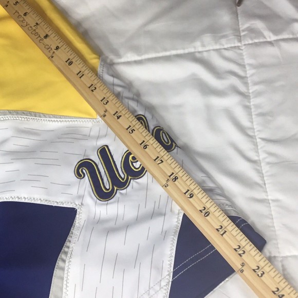 Swimmig Trucks Men size XL (35 36) Navy Blue Yellow UCLA Cargo Short Board - Picture 7 of 12